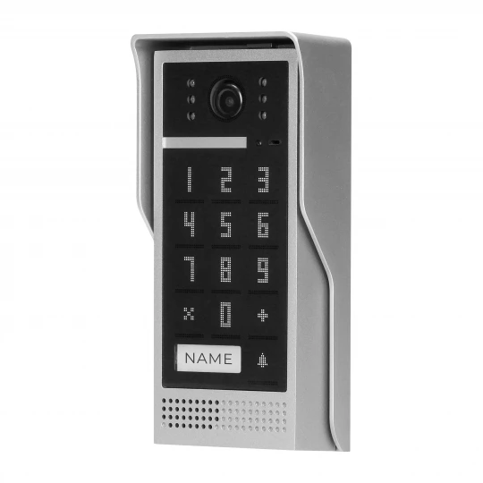 Zestaw wideodomofonowy, bezsłuchawkowy, kolor, LCD 7, interkom, z szyfratorem, natynkowy, czarny, SCUTI,OR-VID-VP-1073/B