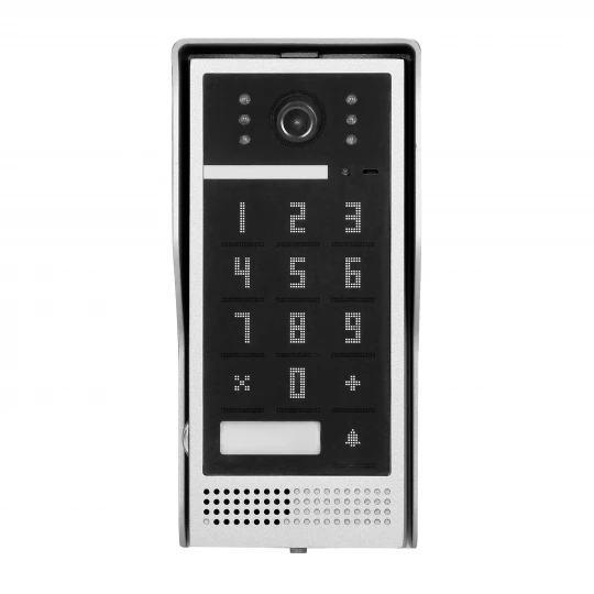 Zestaw wideodomofonowy, bezsłuchawkowy, kolor, LCD 7, interkom, z szyfratorem, natynkowy, czarny, SCUTI,OR-VID-VP-1073/B