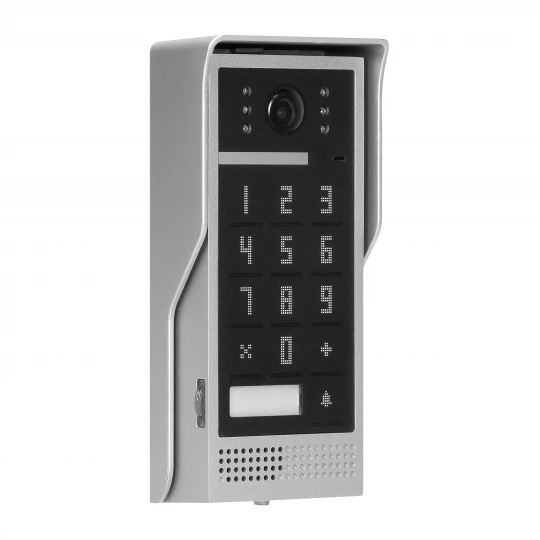 Zestaw wideodomofonowy, bezsłuchawkowy, kolor, LCD 7, interkom, z szyfratorem, natynkowy, czarny, SCUTI,OR-VID-VP-1073/B