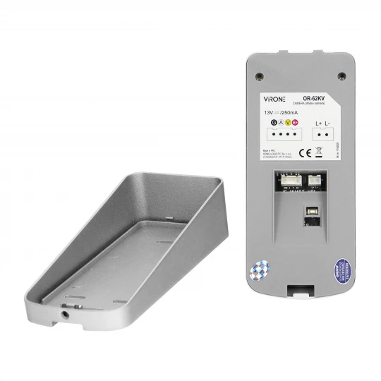 Zestaw wideodomofonowy bezsłuchawkowy, kolor, 4,3 LCD, z czytnikiem breloków zbliżeniowych, czarny, ENIF RFID,VDP-62