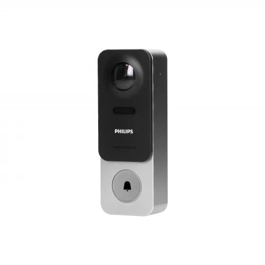 Philips WelcomeEye Link, wideodomofon bezprzewodowy smart z WiFi na baterię wielokrotnego ładowania, 531134