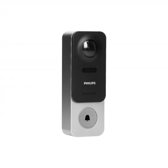 Philips WelcomeEye Link, wideodomofon bezprzewodowy smart z WiFi na baterię wielokrotnego ładowania, 531134