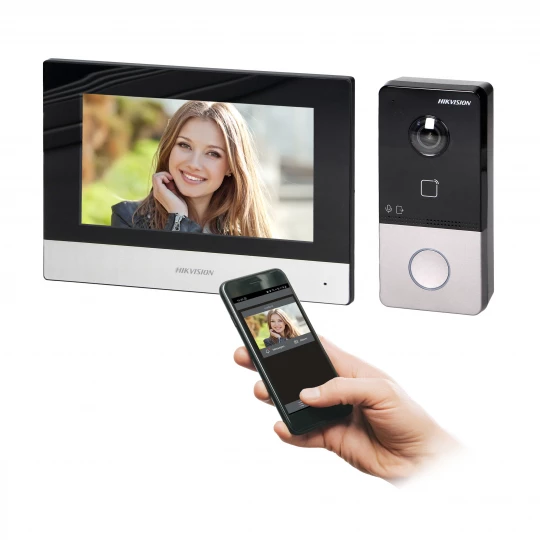HIKVISION DS-KIS603 zestaw wideodomofonowy jednorodzinny PoE z monitorem dotykowym 7