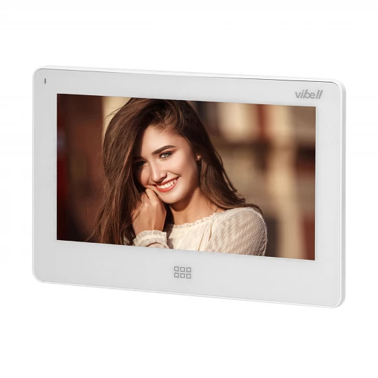 Zestaw wideodomofonowy, bezsłuchawkowy kolor, LCD 7, dotykowy, menu OSD, pamięć, gniazdo na kartę SD, DVR, OR-VID-EX-1060/W