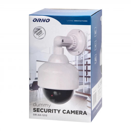 Atrapa obrotowej kamery monitorującej CCTV, typu PTZ, bateryjna,OR-AK-1212