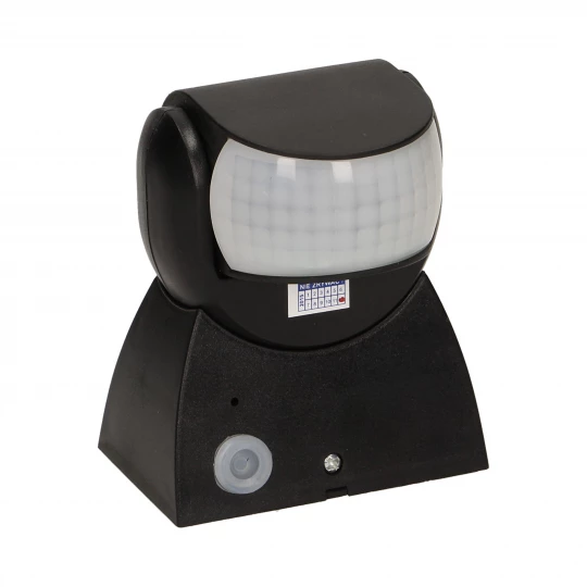 Orno Czujnik ruchu 180st. regulacja pionowa i pozioma IP65 OR-CR-236/B 1200W czarny