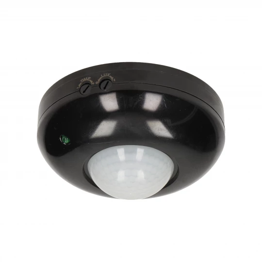 Czujnik ruchu czarny 230V 1200W IP44 360 stopni OR-CR-203/B