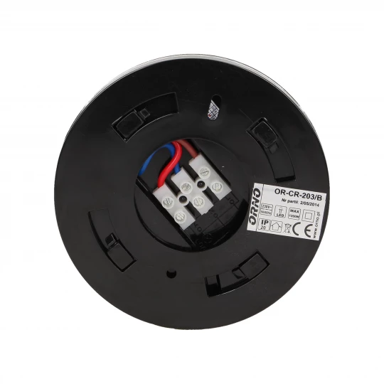 Czujnik ruchu czarny 230V 1200W IP44 360 stopni OR-CR-203/B