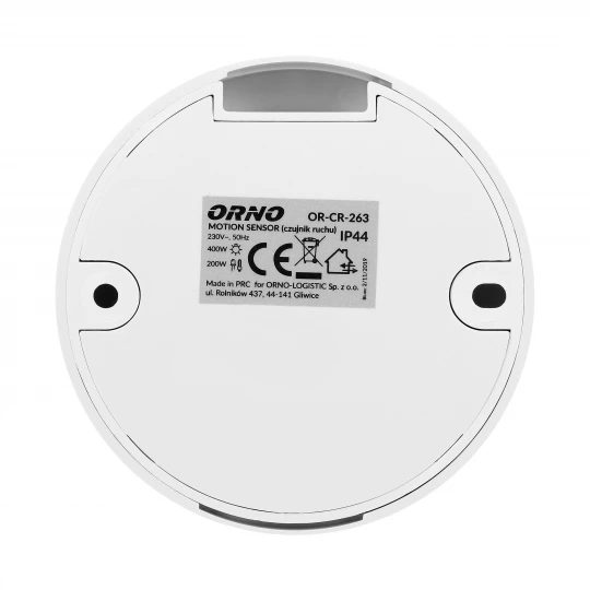 Czujnik ruchu 360st. IP20, 400W, mini, Ø76/20,2 mm
