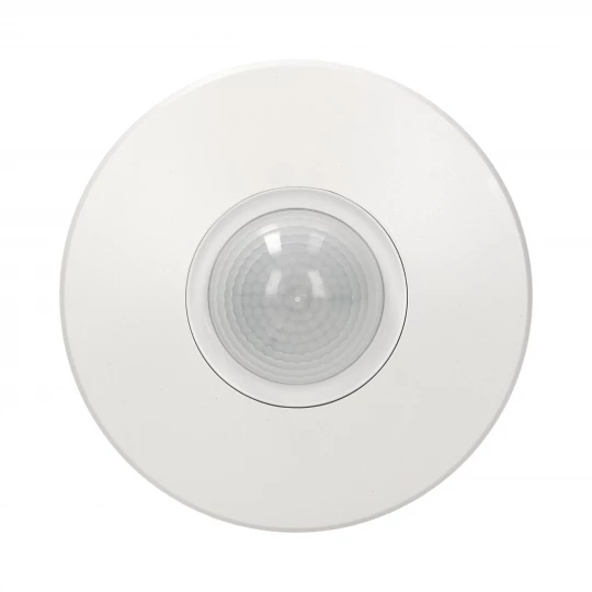 Czujnik ruchu 360 st. IP20, 2000W, 3 sensory, regulacja zasięgu Ø3m-20m, biały