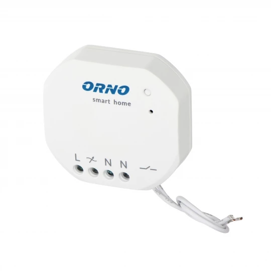 Przekaźnik podtynkowy MINI (dopuszkowy) ON/OFF sterowany bezprzewodowo,z odbiornikiem radiowym, ORNO Smart Home,OR-SH-1736