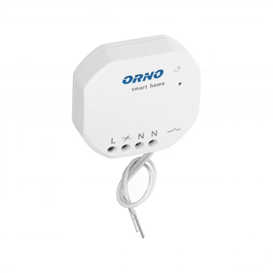 Przekaźnik podtynkowy MINI (dopuszkowy) ON/OFF sterowany bezprzewodowo,z odbiornikiem radiowym, ORNO Smart Home,OR-SH-1736