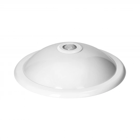 ROVO PC, plafon oświetleniowy z czujnikiem ruchu 360st, 2x40W, E27, IP20, policarbon mleczny