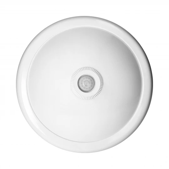 ROVO PC, plafon oświetleniowy z czujnikiem ruchu 360st, 2x40W, E27, IP20, policarbon mleczny