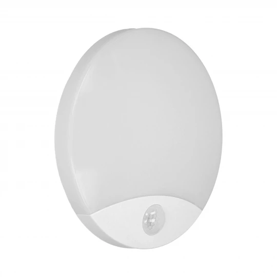 VIRAZON LED 15W, plafon z czujnikiem ruchu, 1050lm, IP44, 4000K, poliwęglan mleczny, biały