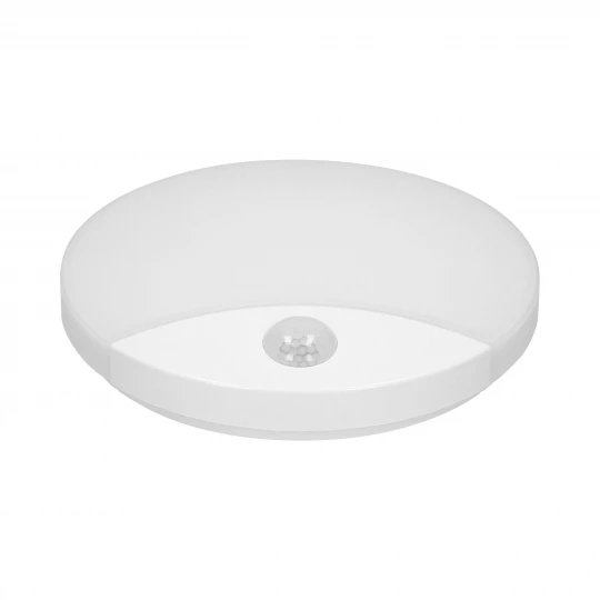 VIRAZON LED 15W, plafon z czujnikiem ruchu, 1050lm, IP44, 4000K, poliwęglan mleczny, biały