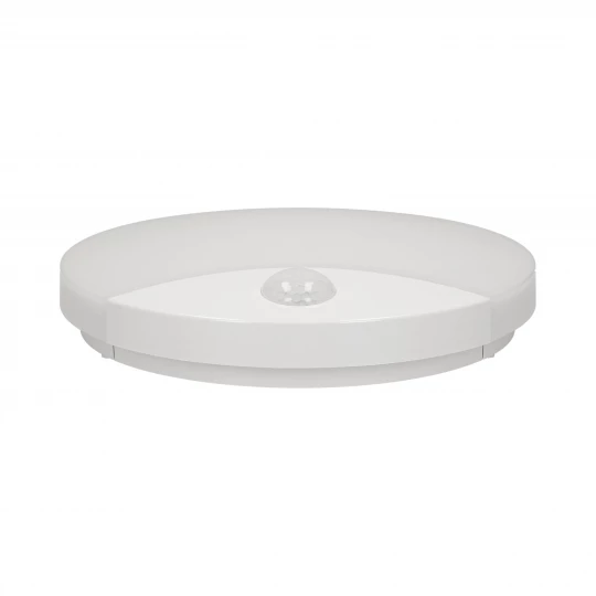 VIRAZON LED 15W, plafon z czujnikiem ruchu, 1050lm, IP44, 4000K, poliwęglan mleczny, biały