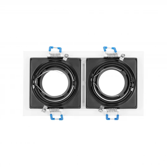 YOP 2 ramka dekoracyjna oprawy punktowej, MR16/GU10 max 2x50W, regulowana biała+czarna OR-OD-6167/W-B