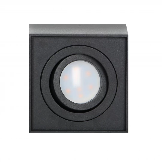 CAROLIN DLS GU10 downlight max 35W, IP20, kwadrat, czarny,AD-OD-6145BGU10