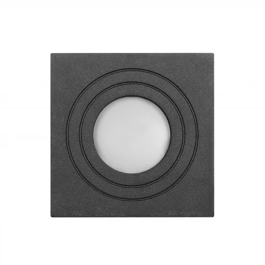 MEGY DLS GU10 downlight max 50W, IP54, kwadrat, czarny, aluminium,AD-OD-6143BGU10