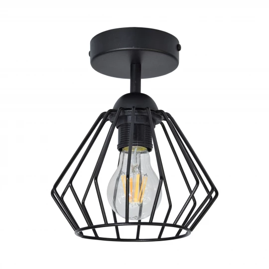 WAYA lampa wisząca, moc max. 1x60W, E27, czarna, krótka