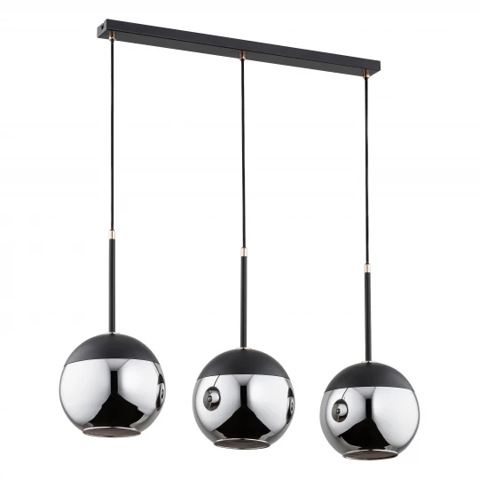 LARA 3P, lampa wisząca, E27  max. 3x60W, czarna
