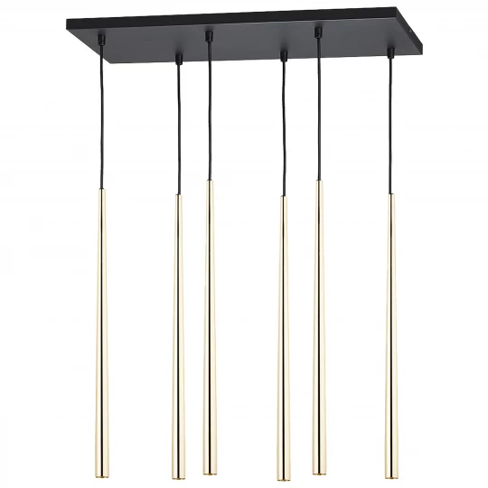 TABUNG 6P, lampa wisząca, G9  max.6W, złota
