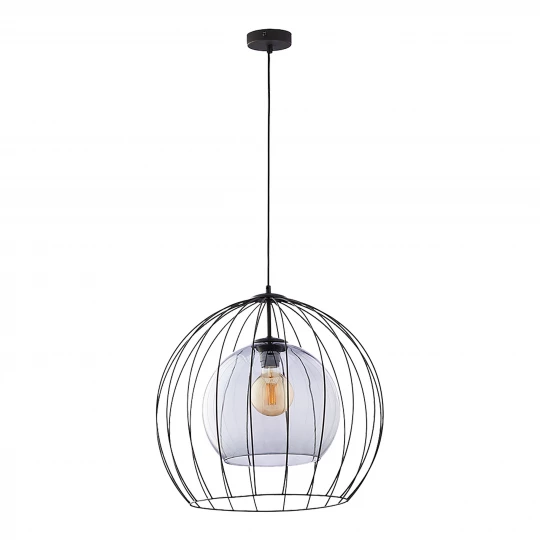 DUNIA 500 1P, lampa wisząca, E27  max.15W, czarna