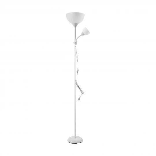 Lampa stojąca podłogowa URLAR, 175 cm, max 25W E27, max 25W E14, biała