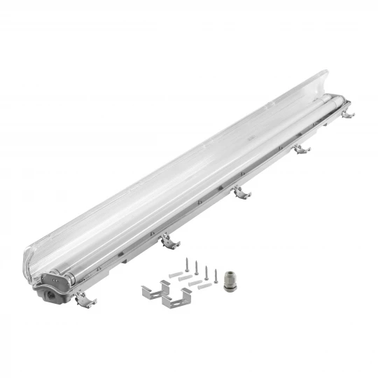 Oprawa hermetyczna VUMBI II T8 LED 2x18W, 3600lm, IP65, 4000K, zawiera świetlówki