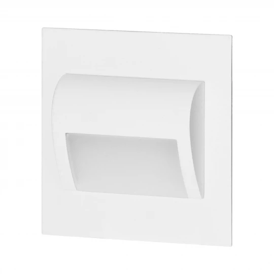 DRACO LED NEW 1,5W, oprawa schodowa podtynkowa, 12VDC, 30lm, 6000K, biała, innowacyjny sposób montażu,AD-OS-6164L6/W