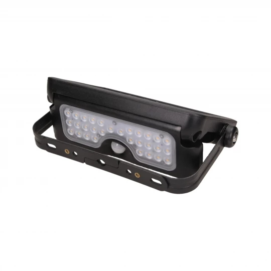 LUX LED 5W, naświetlacz solarny z czujnikiem ruchu 500lm, IP65, 4000K, 2x1500mAh, czarny,AD-SL-6108BLR4