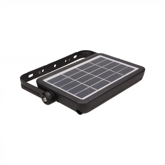 LUX LED 5W, naświetlacz solarny z czujnikiem ruchu 500lm, IP65, 4000K, 2x1500mAh, czarny,AD-SL-6108BLR4