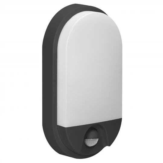 NEFRYT LED 15W, oprawa ogrodowa z czujnikiem ruchu, 1100lm, IP54, 4000K, czarna,AD-OP-6147BLPMR4