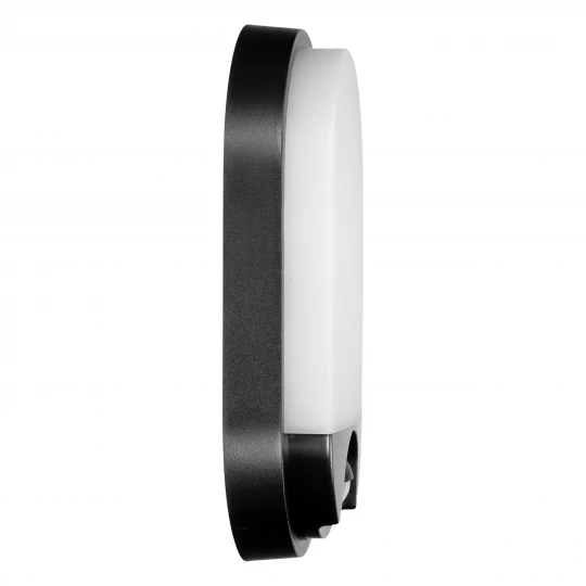NEFRYT LED 15W, oprawa ogrodowa z czujnikiem ruchu, 1100lm, IP54, 4000K, czarna,AD-OP-6147BLPMR4