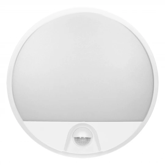 AGAT LED 15W, oprawa ogrodowa z czujnikiem ruchu 140st, 1100lm, IP54, 4000K, biała,AD-OP-6112WLPMR4