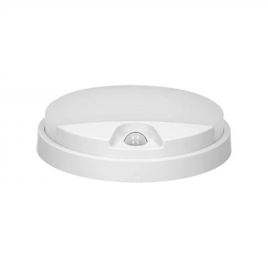 AGAT LED 15W, oprawa ogrodowa z czujnikiem ruchu 140st, 1100lm, IP54, 4000K, biała,AD-OP-6112WLPMR4