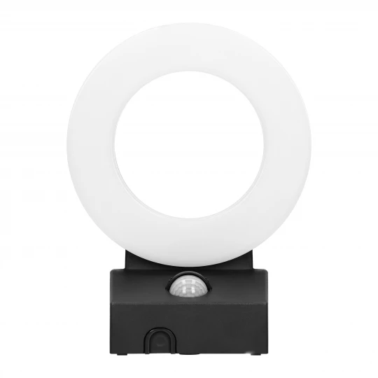 HOWLIT LED 20W, oprawa ogrodowa z czujnikiem ruchu, 1800lm, IP65, 4000K, czarna