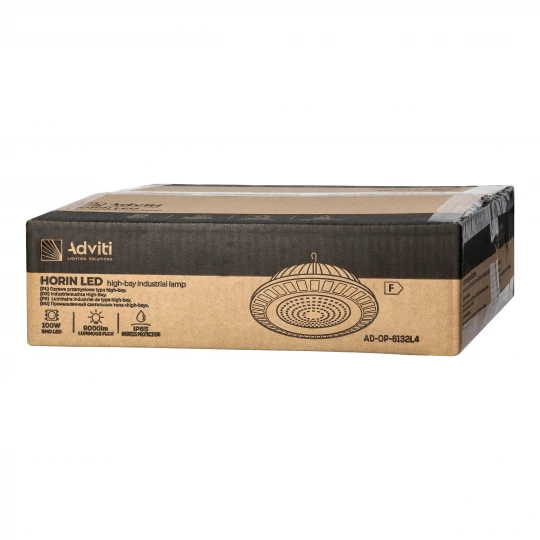 HORIN LED 100W oprawa typu highbay, 9000lm, IP65, 4000K, aluminium,AD-OP-6132L4