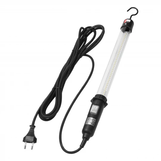 Oprawa przenośna warsztatowa LED 8,5W 500lm czarna /H05RN-F 2x0,75m/ AD-NR-6069L6