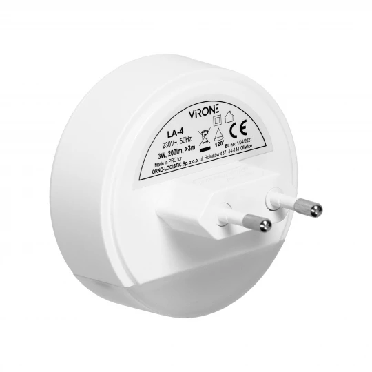 Lampka nocna LED z czujnikiem ruchu, z funkcją korytarzową 0,2W/3W, 200lm,LA-4