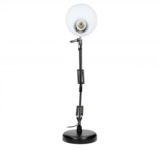 DIAN lampa biurkowa. 60W stalowa, czarna,DL-1/B