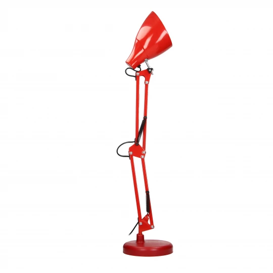 DIAN lampa biurkowa. 60W stalowa, czerwona,DL-1/R