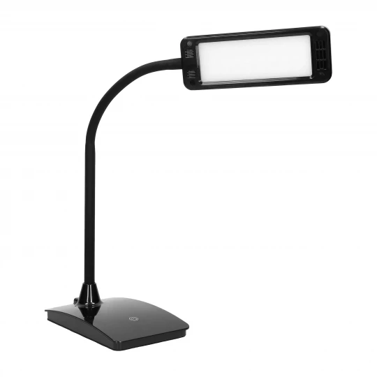 AMET LED DIM 6W, lampka biurkowa, 360lm, 3000K, czarna, funkcja ściemniania,DL-8/B