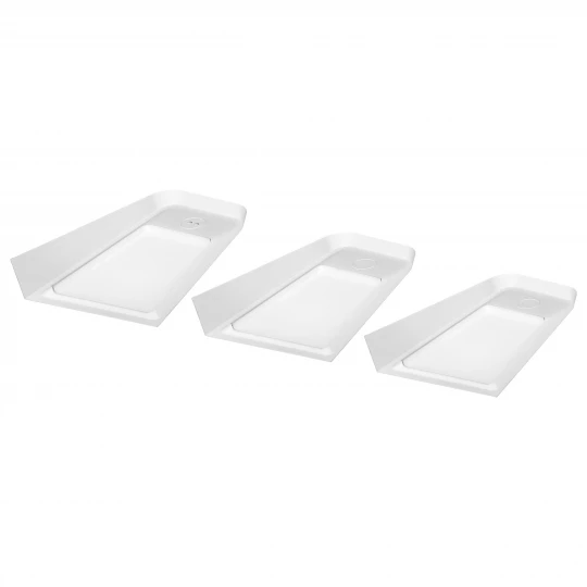 DIKI zestaw 3 lamp podszafkowych LED, 3x2W, 4000K, z wyłącznikiem bezdotykowym, biały