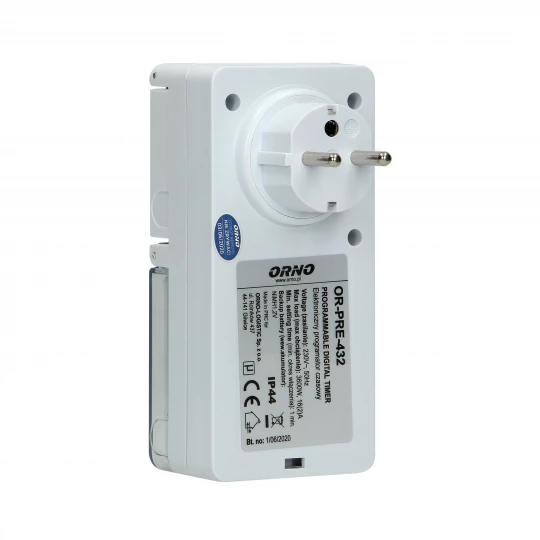 Programator czasowy cyfrowy IP44 OR-PRE-432