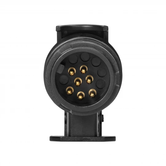 Adapter gniazda przyczepy 13/7-pinowy, tworzywo, 12/24V