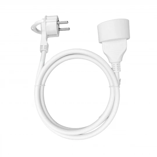 Przedłużacz domowy jednogniazdowy, 1x2P+Z 5m,kabel PVC H05VV-F 3x1,5mm2, 230VAC/16A,OR-AE-13194/5M