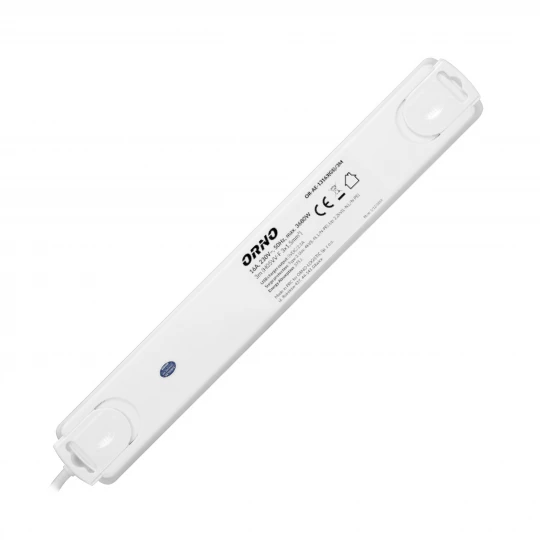 Listwa przeciwprzepięciowa, 6 gniazd 2P+Z (schuko), kabel 3x1,5mm2, długość 3m, z wyłącznikiem podświetlanym OR-AE-13163(GS)/3M