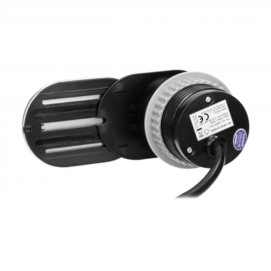 Gniazdo meblowe Ø6cm, wpuszczane w blat z przesuwną pokrywką, ładowarką USB i przewodem 1,9m, 1x2P+Z, 1xUSB (2,4,OR-AE-13124(GS)